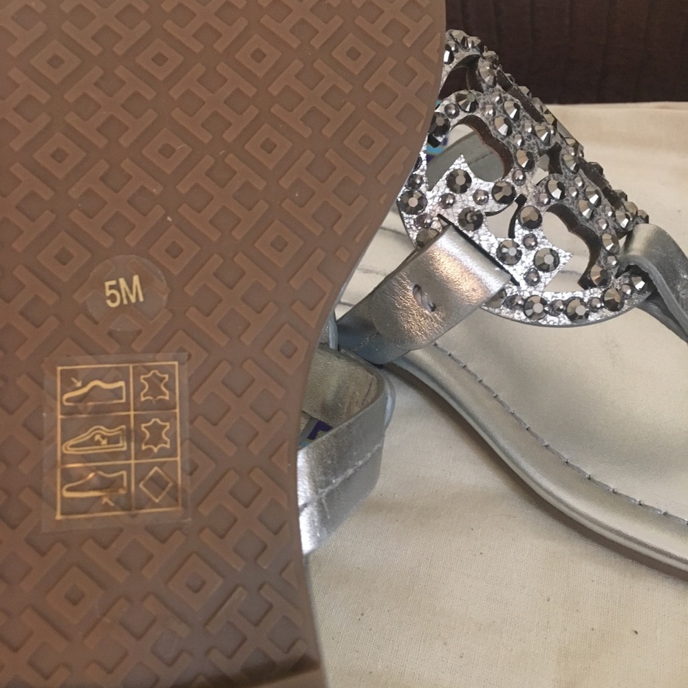NEW• Tory Burch Miller Embellished Sandals - Picture 8 of 9